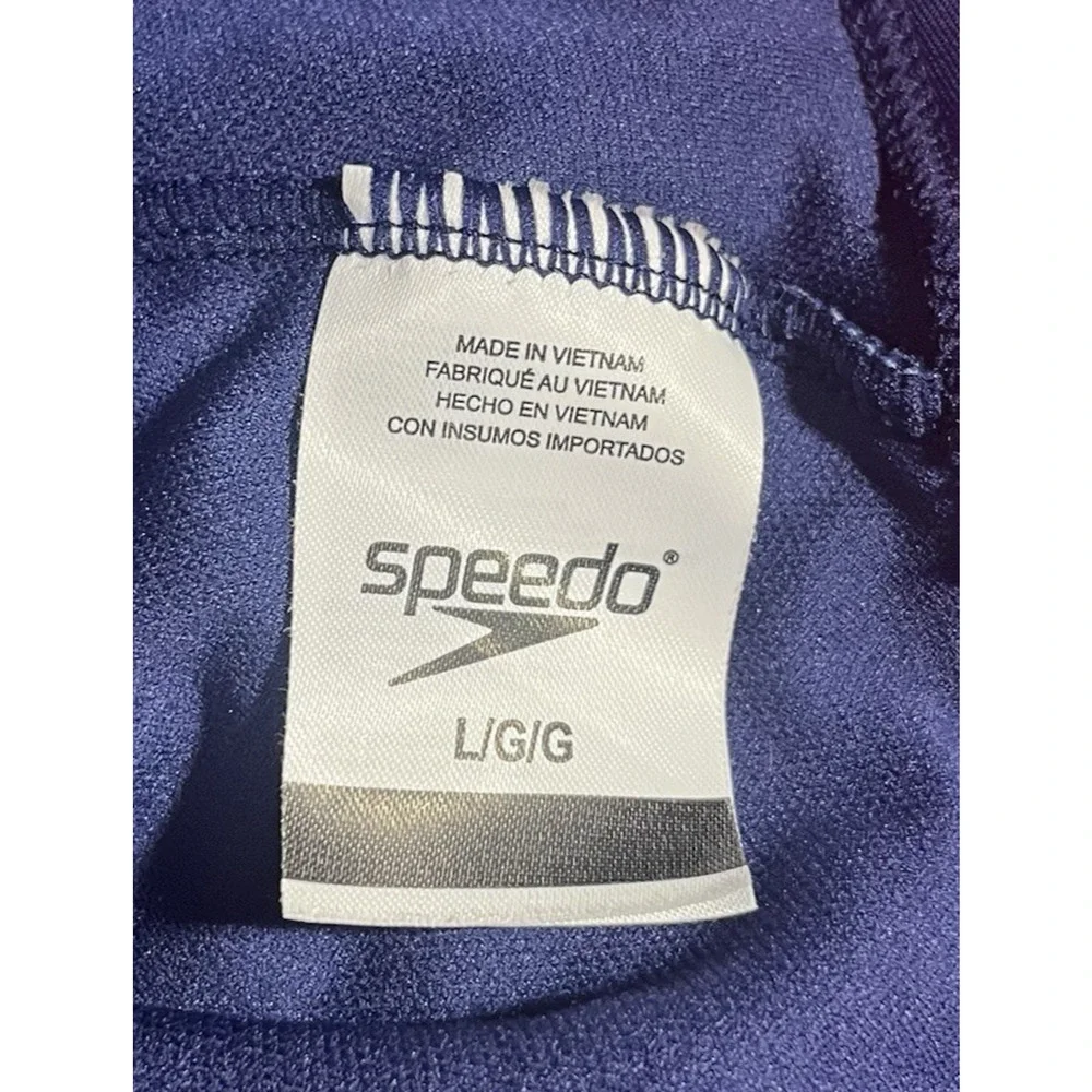 Speedo Girls Youth Racer Back‎ One Piece Swimsuit Size L
